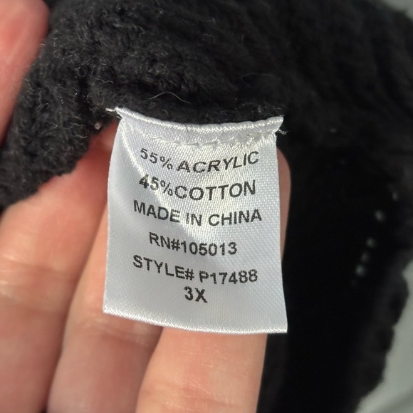 Andree by Unit | Tri color | knit | bat wing | sweater | 3x - Picture 8 of 9